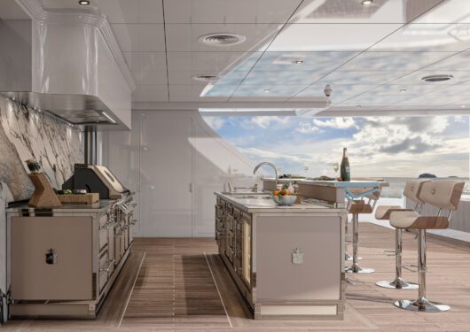 Arta culinară întâlnește designul nautic: bucătărie exclusivistă pe yacht
