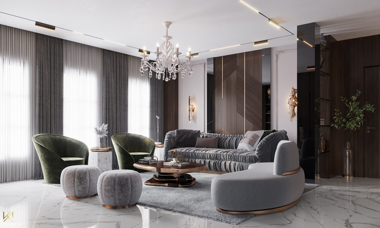 Exclusivism oriental în note contemporane, într-o vilă de lux din Riad