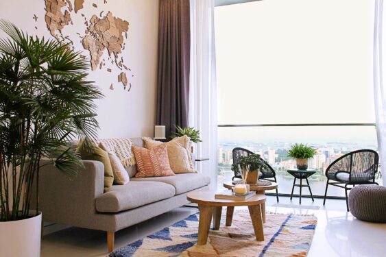 Amenajare premium cu buget redus, în acest apartament închiriat, în Singapore