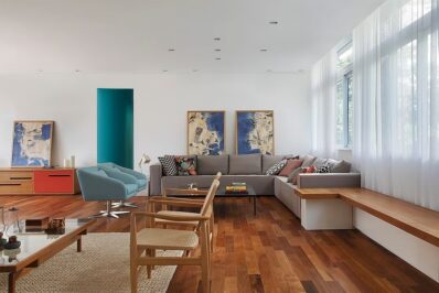Socializarea este tema acestui apartament spațios din Rio de Janeiro