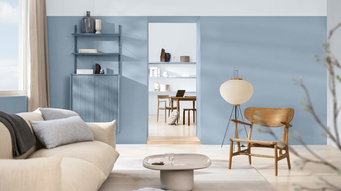 Trei nuanțe de albastru – desemnate de Dulux drept Culoarea anului 2026