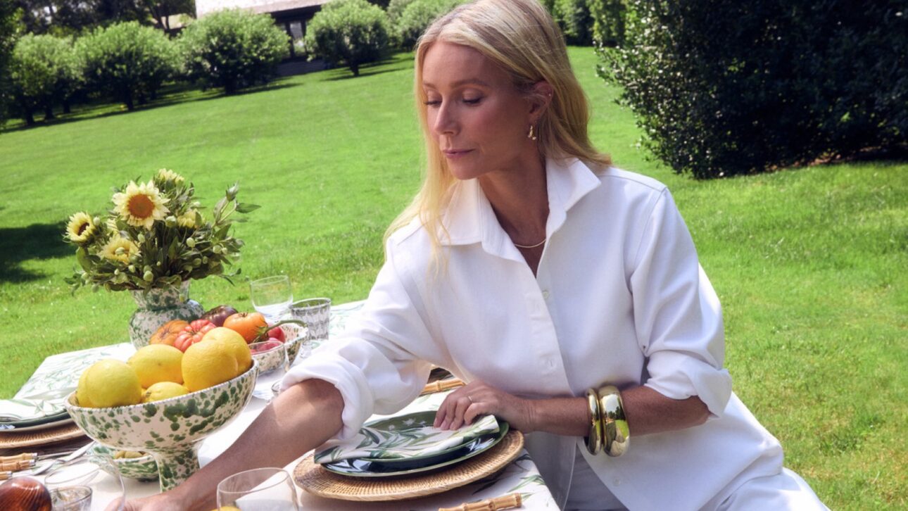 Gwyneth Paltrow lansează o colecție de textile pentru masă, în ediție limitată
