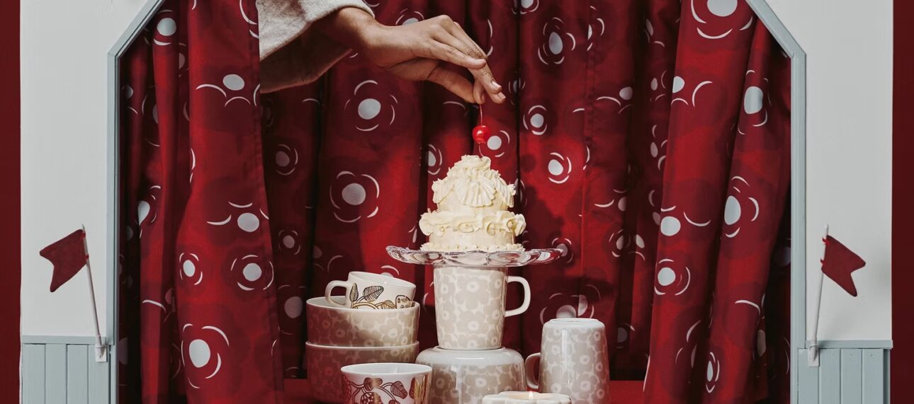 Tonuri calde și forme jucăușe, în colecția de Crăciun 2025 de la Marimekko