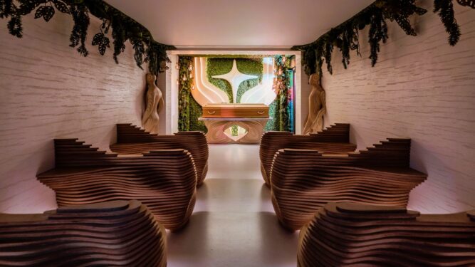 Arhitectura parametrică schimbă percepția asupra despărțirii, într-o capelă reamenajată contemporan