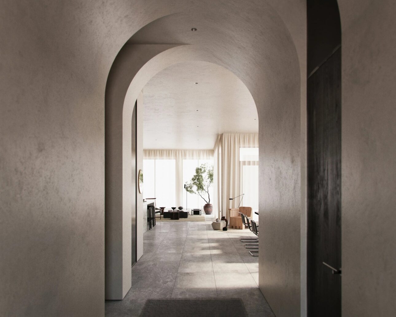 Nonculoarea modelează interiorul acestui apartament de lux din Florida