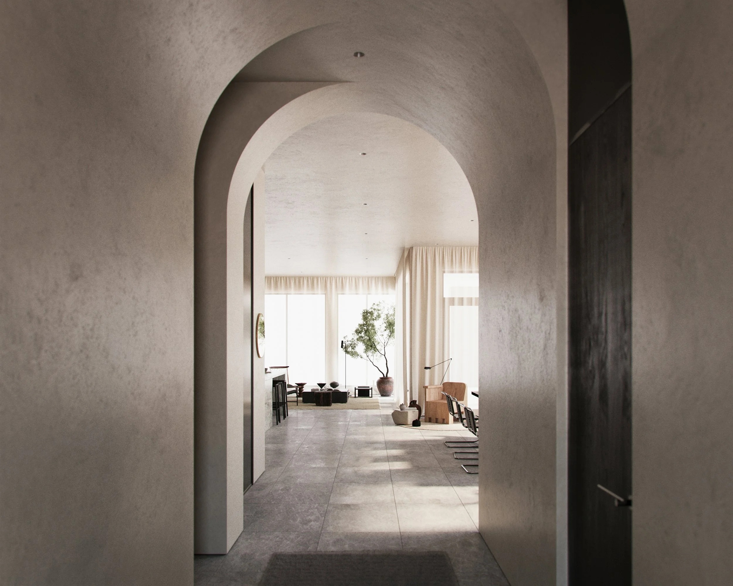 Nonculoarea modelează interiorul acestui apartament de lux din Florida