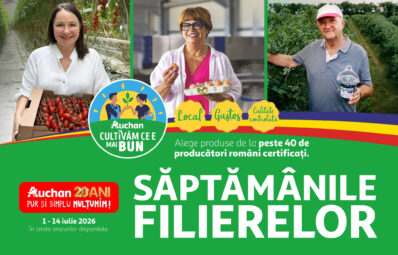 Săptămânile Filierelor Auchan: festival de gusturi cu produse de la peste 40 de producători români