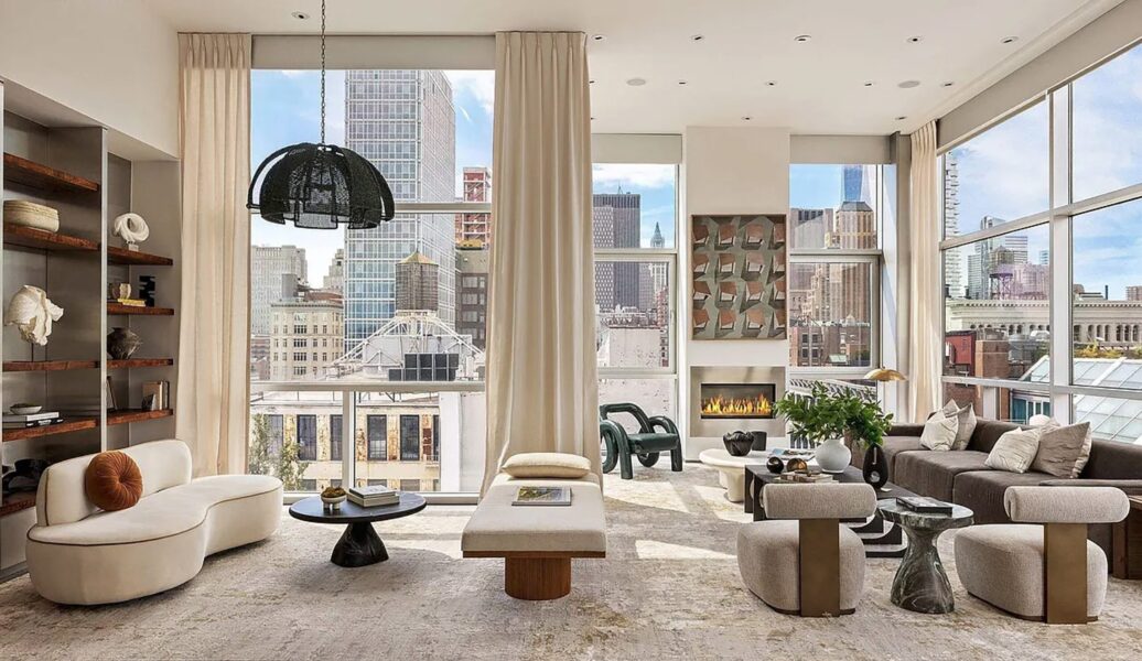 Acasa la fostul fotbalist Thierry Henry: un penthouse de 600 mp din New York